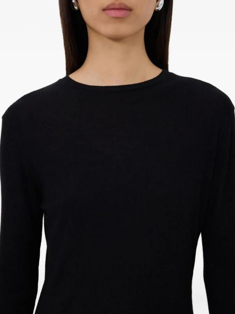 LouLou de Saison Ortigia round-neck jumper - Black
