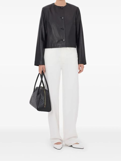 LouLou de Saison Raho single-breasted leather jacket - Black