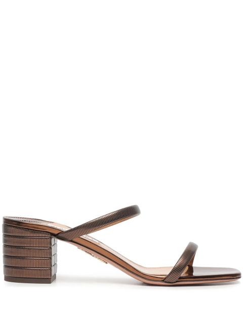 Aquazzura 50mm Riviera Chain sandals - Brown - zdjęcie produktu nr 1