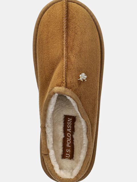 U.S. Polo Assn. kapcie VERA001 kolor brązowy VERA001W/EH1