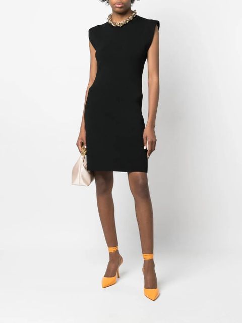 Yves Salomon fine-ribbed sleeveless mini dress - Black - zdjęcie produktu nr 2