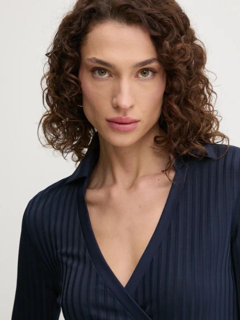 BOSS sukienka kolor granatowy mini rozkloszowana 50532044