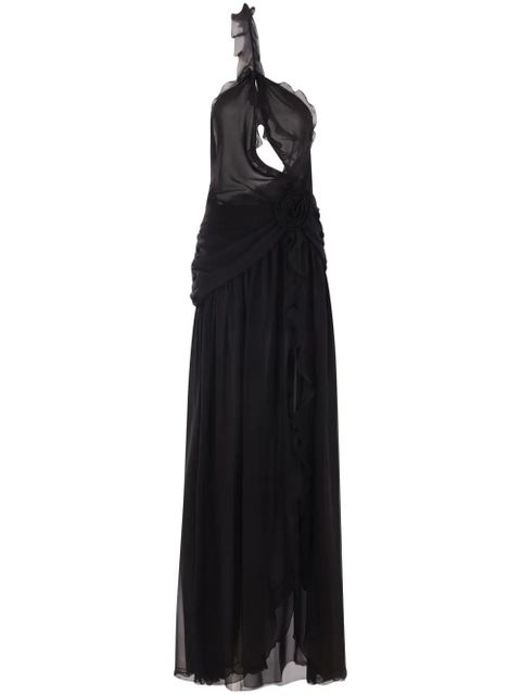 Blumarine Georgette gown - Black - zdjęcie produktu nr 1
