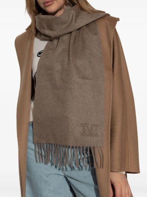 Max Mara fringed scarf - Brown