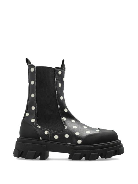 GANNI polka-dot boots - Black - zdjęcie produktu nr 1