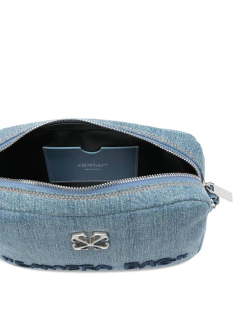 Off-White Jitney Camera logo-plaque cross body bag - Blue