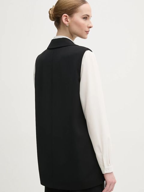 Marc Aurel kamizelka kolor czarny jednorzędowa 5708-2020-92875