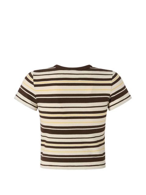 PINKO striped T-shirt - Brown - zdjęcie produktu nr 2