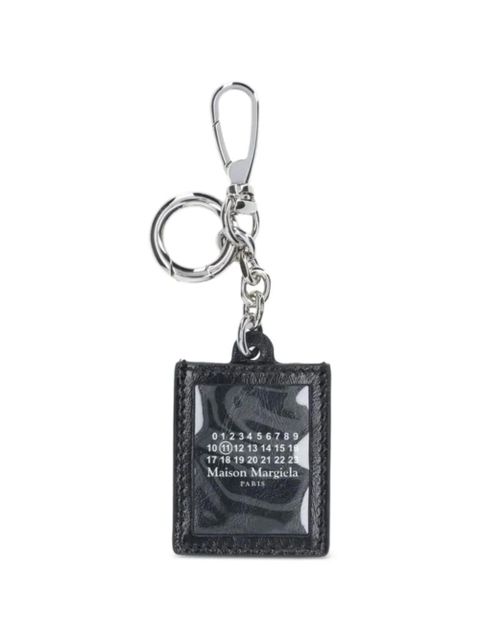 Maison Margiela logo-detail keyring - Black - zdjęcie produktu nr 1