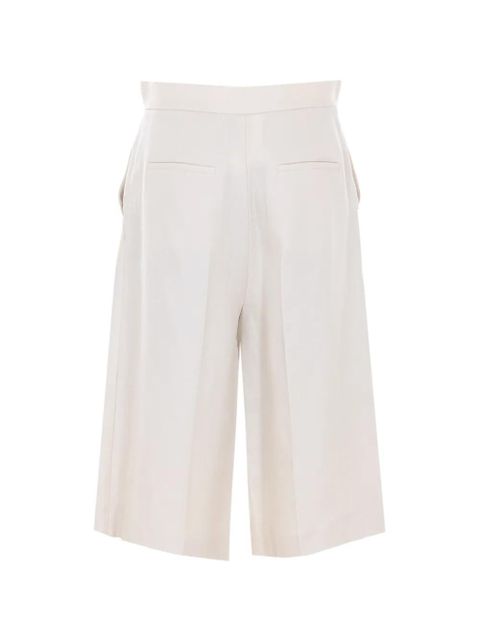 Max Mara front-pleats shorts - Neutrals