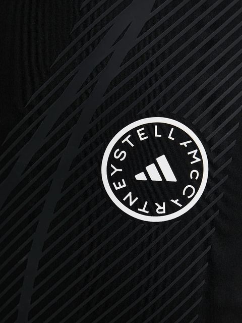 adidas by Stella McCartney szorty treningowe damskie kolor czarny wzorzyste medium waist JW2024