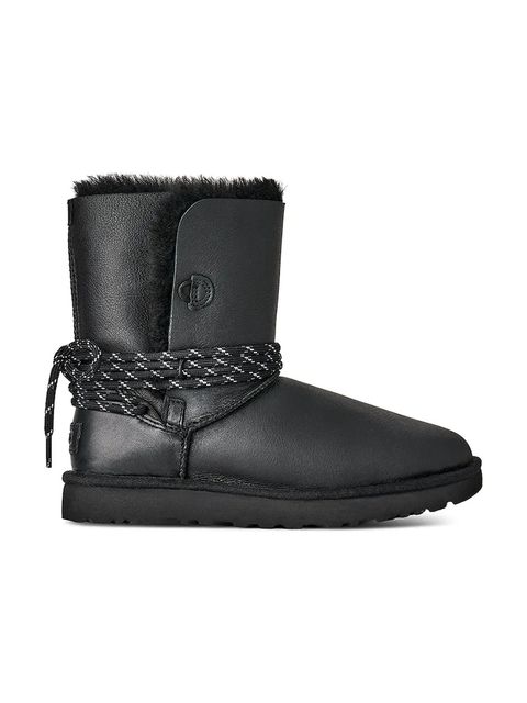 UGG śniegowce skórzane Bailey Tie Lthr kolor czarny 1176090.BLK - zdjęcie produktu nr 1
