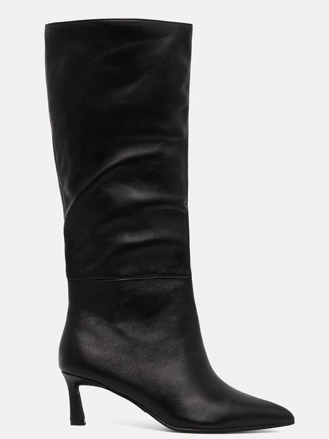 Steve Madden kozaki skórzane Lavan damskie kolor czarny na szpilce 11003290 - zdjęcie produktu nr 2