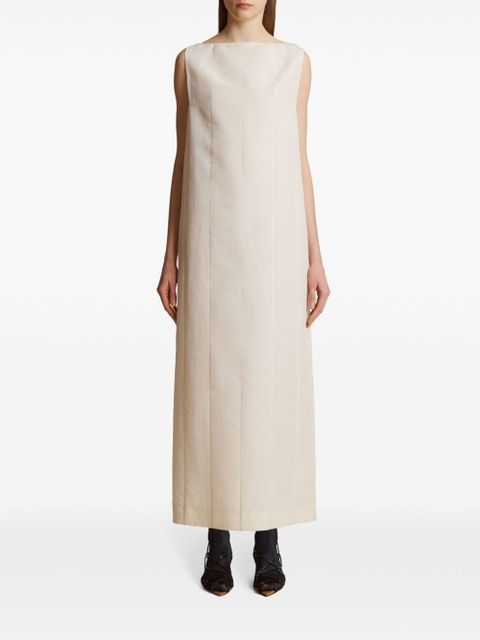 KHAITE Boat-neck dress - Neutrals