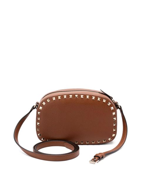 Valentino Garavani mini Rockstud leather cross body bag - Brown