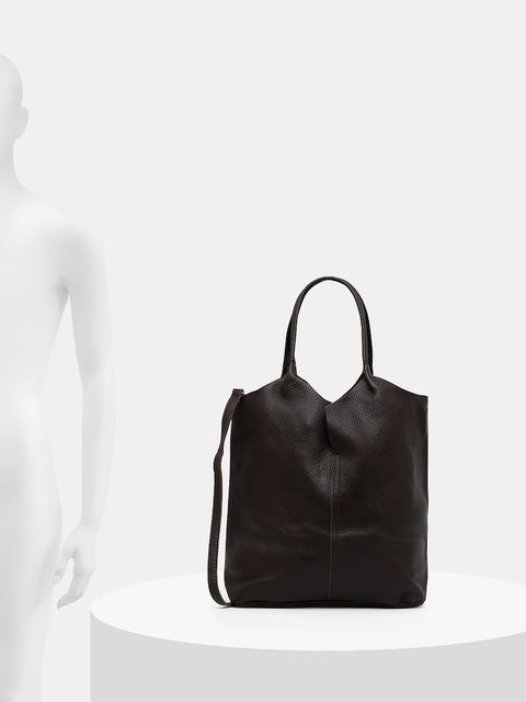 Answear.LAB torebka skórzana kolor brązowy