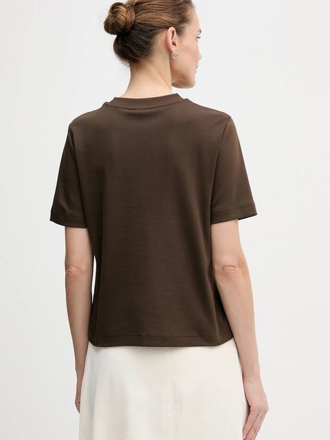 United Colors of Benetton t-shirt bawełniany damski kolor brązowy 3DCJD10B5