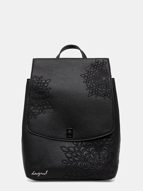 Desigual plecak SIERRA SUMY MINI STR damski kolor czarny mały gładki 25WAKP19