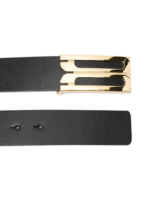 Victoria Beckham Jumbo plaque belt - Black