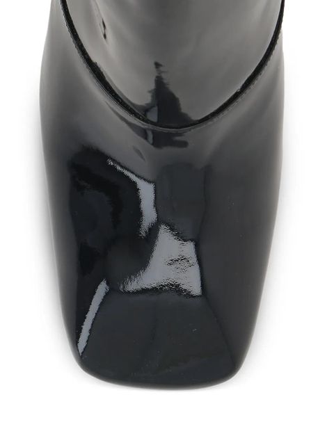 Chloé 80mm leather block-heel boots - Black - zdjęcie produktu nr 2