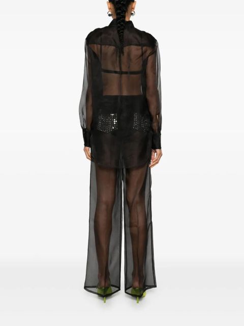 Oséree Organdie shirt - Black