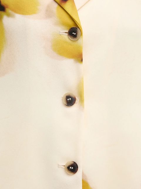 MAX&Co. marynarka kolor żółty jednorzędowa wzorzysta 2526046051200