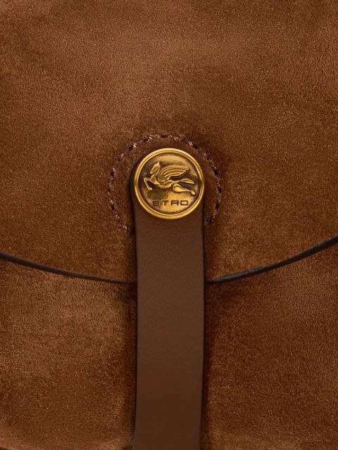 ETRO small Pony fringes shoulder bag - Brown