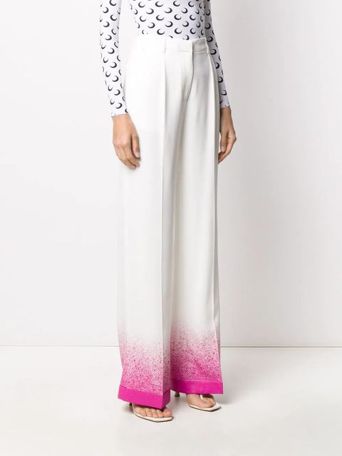 Off-White splatter-effect palazzo pants