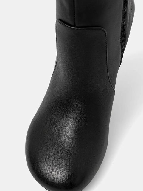 Pinko kozaki skórzane Polly 02 damskie kolor czarny na szpilce SD0281P003Z99