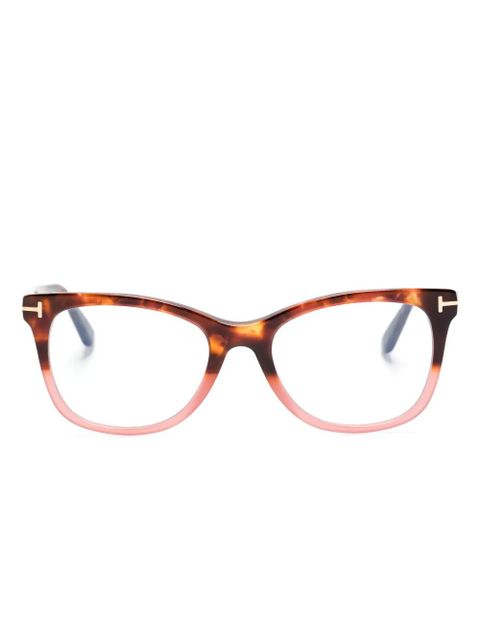 TOM FORD Eyewear wayfarer-frame glasses - Brown - zdjęcie produktu nr 1