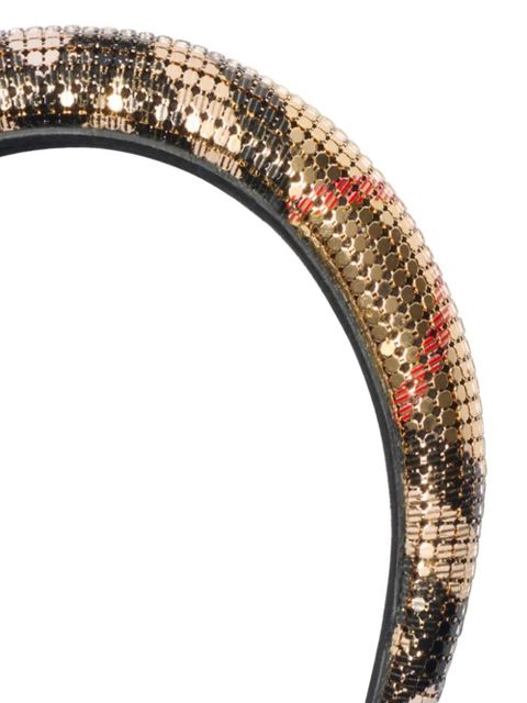 Burberry Check mesh headband - Gold - zdjęcie produktu nr 2