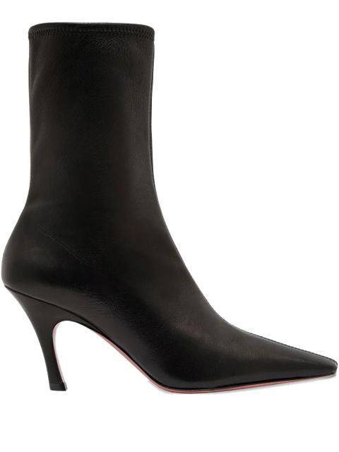 Amina Muaddi 80mm Jamie pointed-toe ankle boots - Black - zdjęcie produktu nr 1