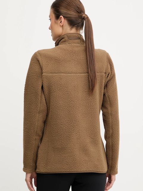 Haglöfs bluza sportowa Mossa Pile kolor zielony gładka 606538 - zdjęcie produktu nr 2