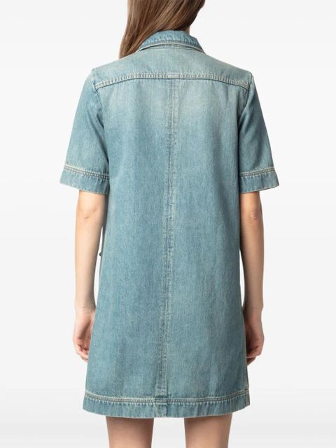 Zadig&Voltaire denim mini dress - Blue