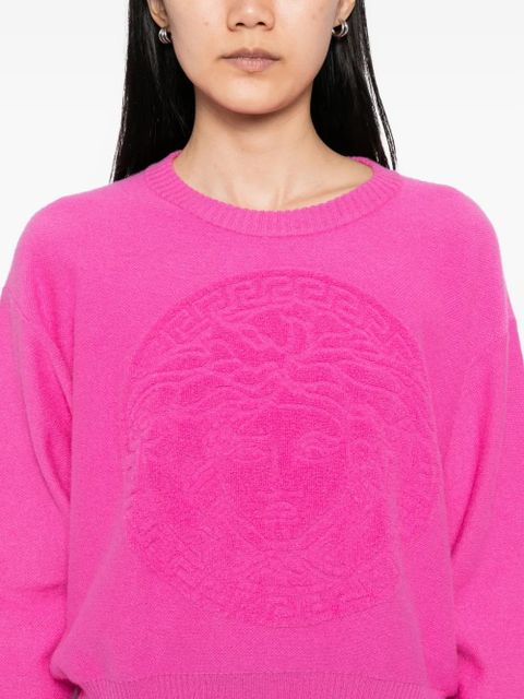 Versace logo-knit jumper - Pink