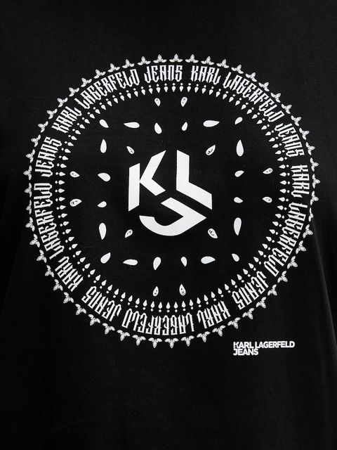 Karl Lagerfeld Jeans t-shirt bawełniany damski kolor czarny A4W17008