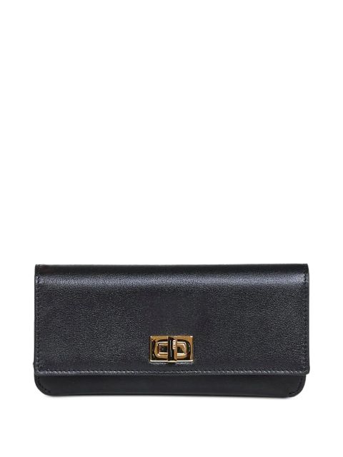 FENDI twist-lock leather wallet - Black - zdjęcie produktu nr 1