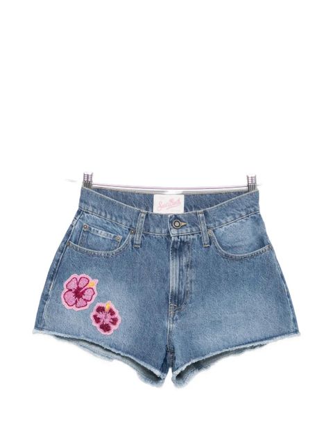 MC2 Saint Barth Musa hibiscus-patch shorts - Blue - zdjęcie produktu nr 1