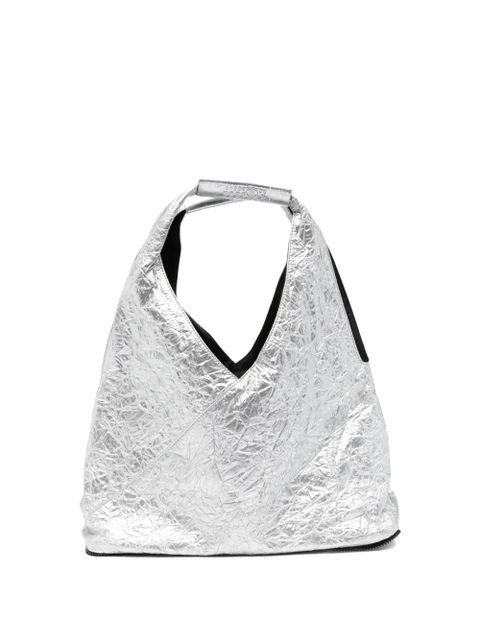 MM6 Maison Margiela textured shoulder bag - Silver - zdjęcie produktu nr 1