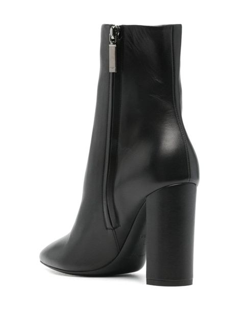Saint Laurent Lou 95mm leather boots - Black