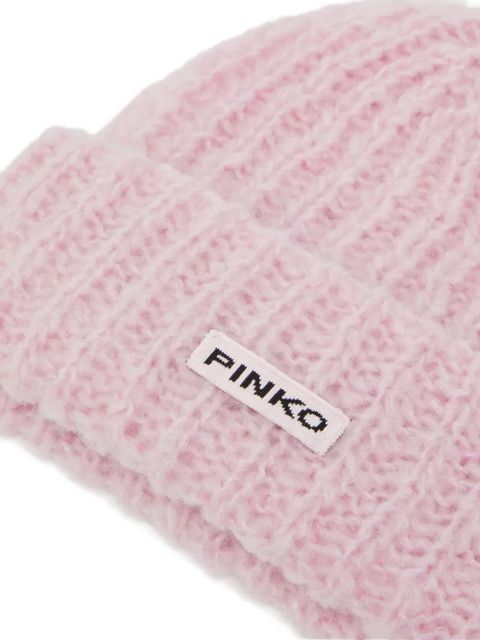 PINKO ribbed-knit beanie
