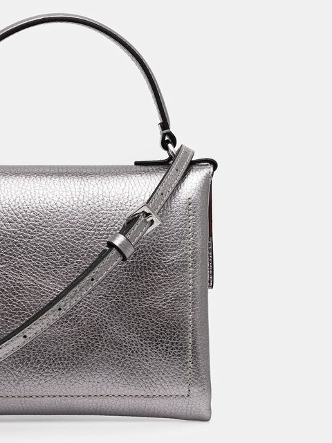 Coccinelle torebka skórzana Arlettis kolor srebrny E1 MD5 19 03 01