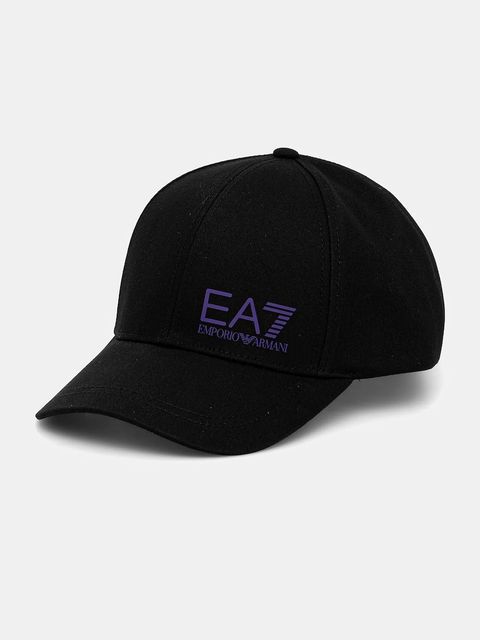 EA7 Emporio Armani czapka z daszkiem bawełniana - zdjęcie produktu nr 1