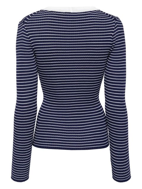 STAUD Cargo striped cardigan - Blue - zdjęcie produktu nr 2