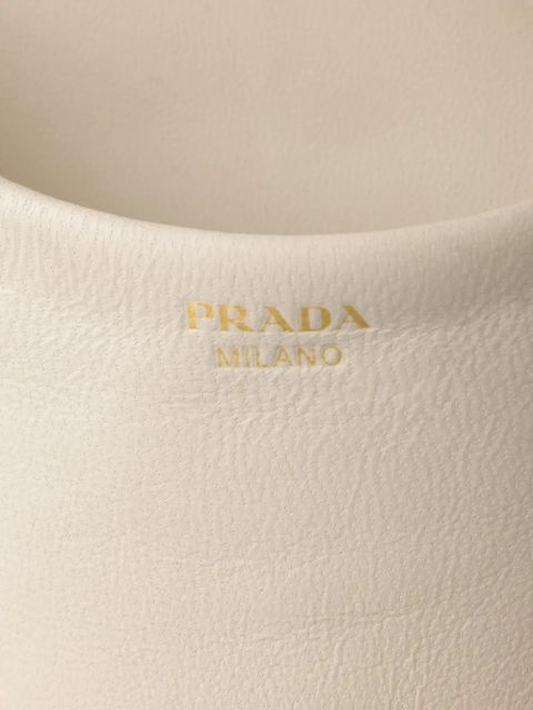 Prada leather platform sandals - Neutrals - zdjęcie produktu nr 2