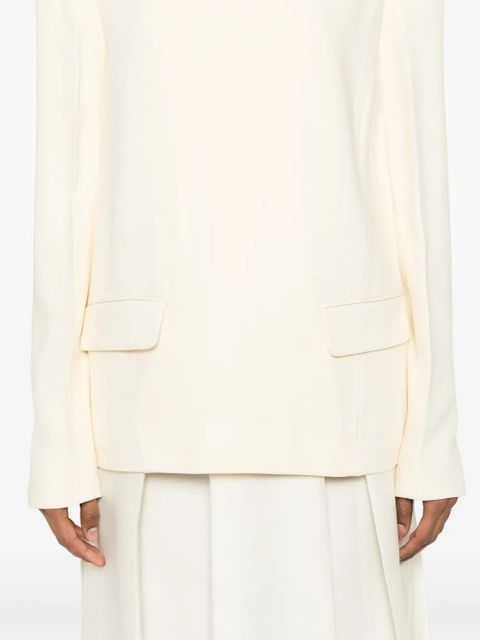 TOTEME slub-texture blouse - White - zdjęcie produktu nr 2