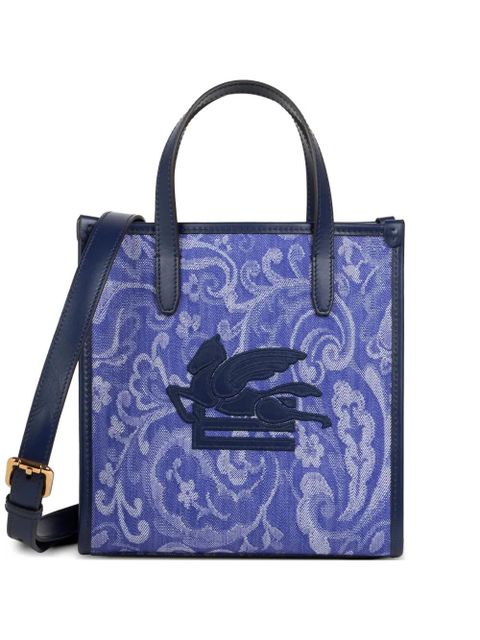 ETRO small Love Trotter jacquard pegasus tote bag - Purple - zdjęcie produktu nr 1