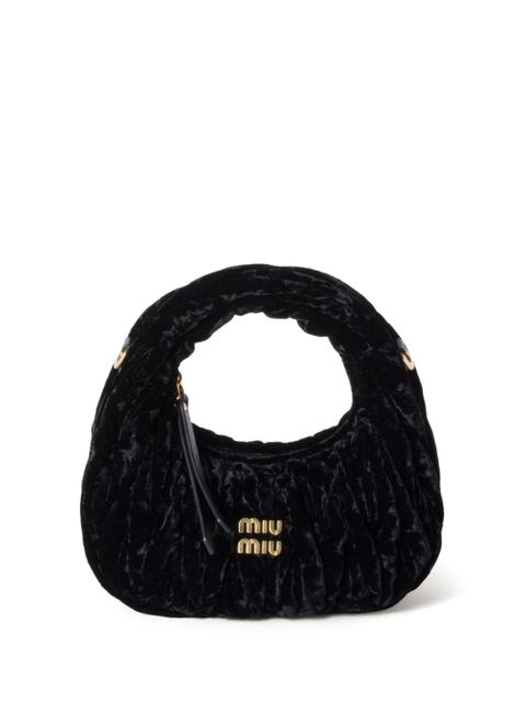 Miu Miu Wander velvet mini bag - Black
