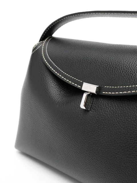TOTEME T-Lock leather shoulder bag - Black
