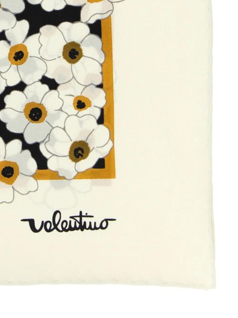 Valentino Garavani floral-print scarf - White - zdjęcie produktu nr 2